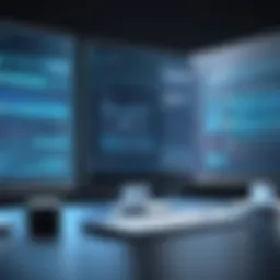 Conceptual representation of automated QA software in a digital environment.