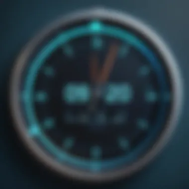User-Friendly Time Clock Interface Modern time clock system interface