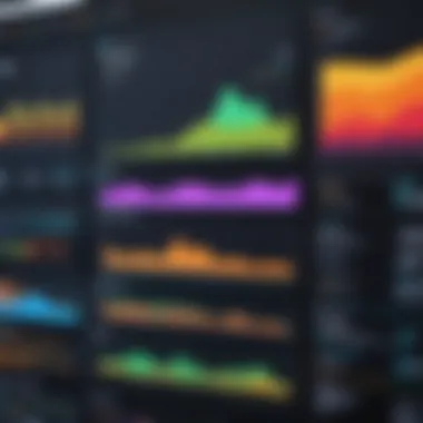 Data analytics dashboard displaying orchard management insights