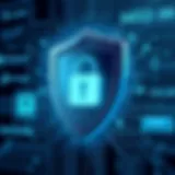 Cybersecurity shield illustrating protection