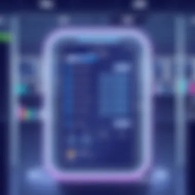 Elegant digital interface of a salon waitlist app