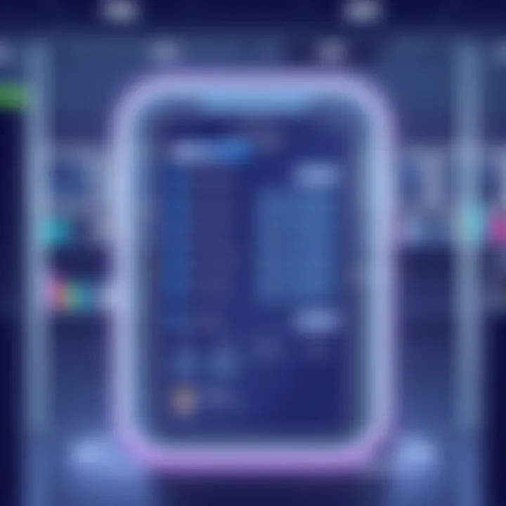 Elegant digital interface of a salon waitlist app