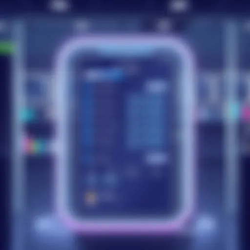 Digital Experience Revolutionizing Salon Management Elegant digital interface of a salon waitlist app