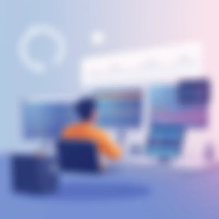 An illustration of application monitoring tools in action