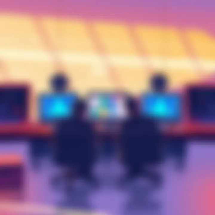 Enhanced Interdepartmental Collaboration Illustration of collaboration between departments using software