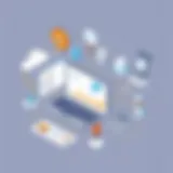 Visual representation of work tracking system components