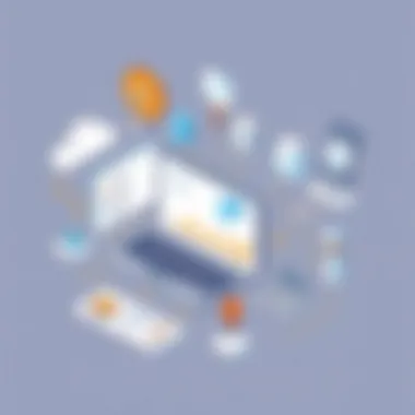 Visual representation of work tracking system components