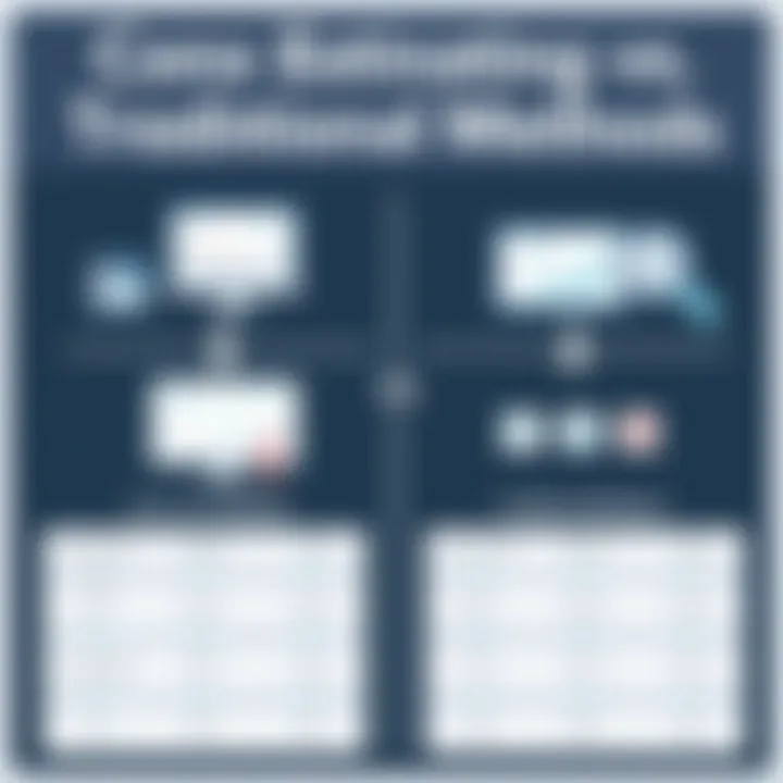 Conx Estimating vs Traditional Methods Comparison Comparison chart of Conx estimating vs traditional methods