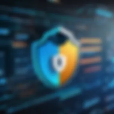 Illustration of data security measures for communication platforms Data security measures in communication