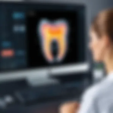 A modern dental imaging software interface showcasing user-friendly navigation.