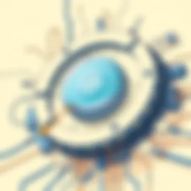 The Mechanics of Digital Signatures Illustration showcasing digital signature technology in action