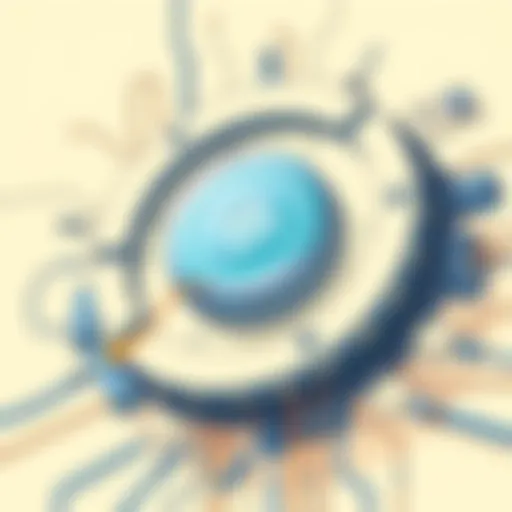 The Mechanics of Digital Signatures Illustration showcasing digital signature technology in action