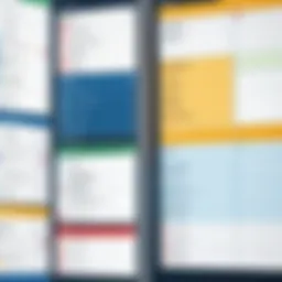 Visual representation of Kanban board illustrating task management