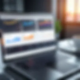 An analytical dashboard showcasing digital marketing metrics