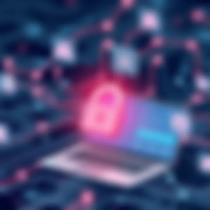 Visualization of data encryption in transit