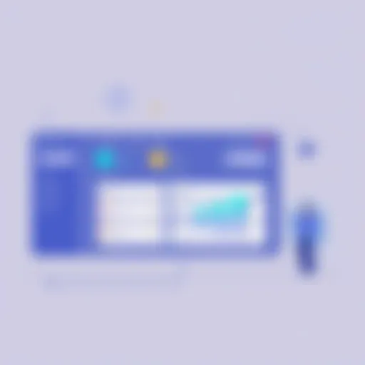 Visual representation of event venue booking software dashboard