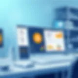 Overview of production management software interface