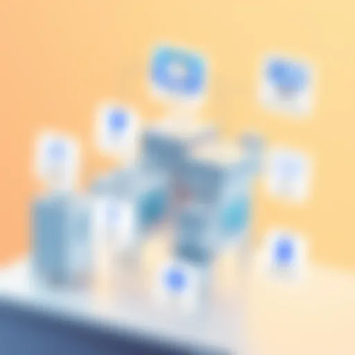 Dynamic interface showcasing property management software features