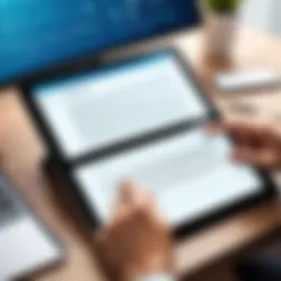 Showcasing digital signatures on a tablet