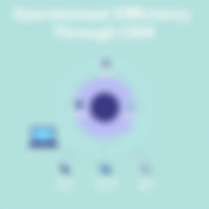 Operational Efficiency Improvements Through CRM A chart illustrating operational efficiency improvements