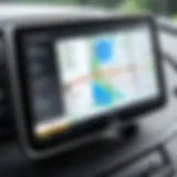 A dashboard displaying real-time GPS tracking of fleet vehicles