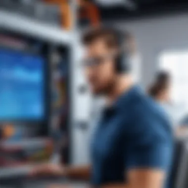 Customer Support Features in HVAC Software Customer support interface for HVAC software