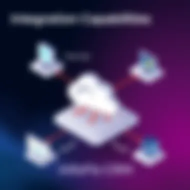 Integration Capabilities of InfoFlo CRM Diagram illustrating integration capabilities of InfoFlo CRM with other software