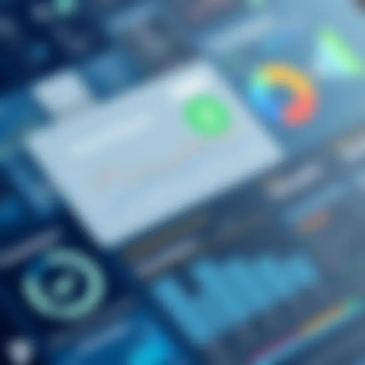 A visual representation of financial reports generated through integration