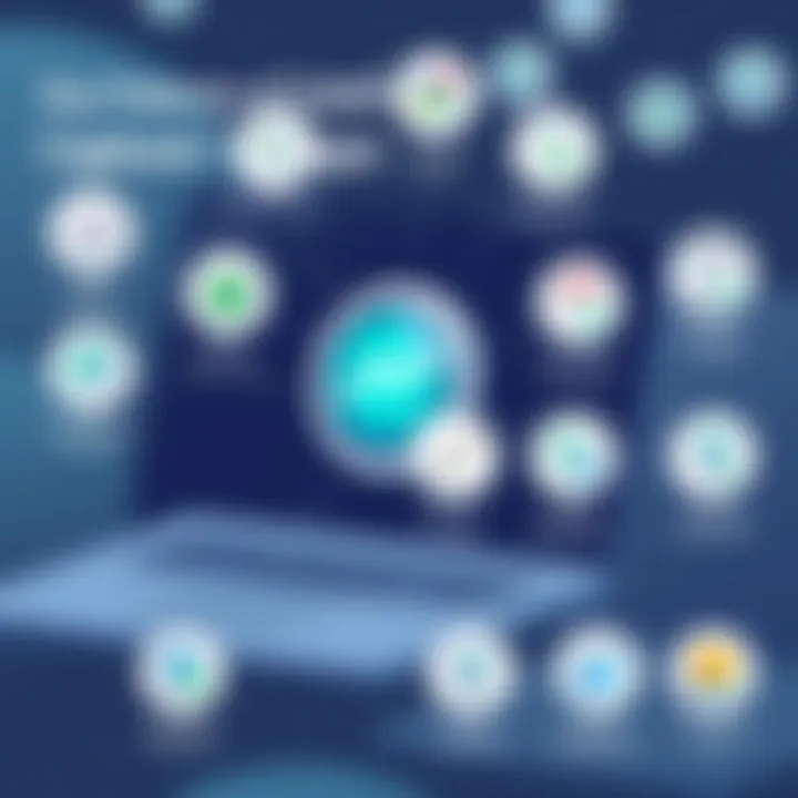 Key Features of Lead Capture Applications Visual representation of lead capture app features