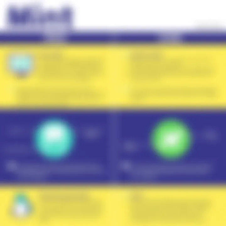 Pros and Cons of Mint Budgeting Tool Comparison chart showing pros and cons of using the Mint app