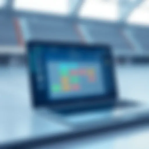 Overview of athletic scheduling software interface