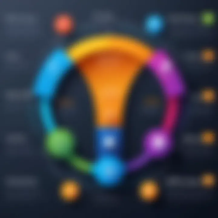 Visual representation of product lifecycle stages