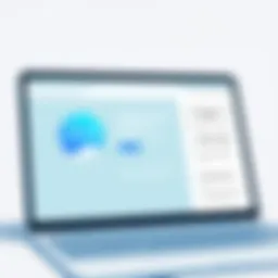 A representation of the Updox interface showcasing its features