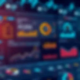 A digital dashboard showcasing financial metrics