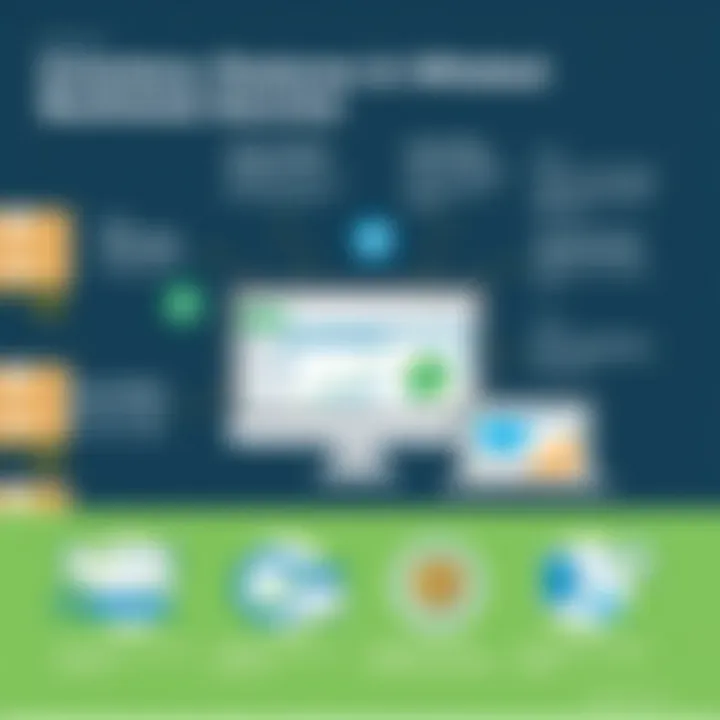 Inventory Management Features in QuickBooks Infographic showcasing inventory management features in QuickBooks