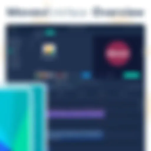 Visual representation of Movavi software interface