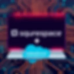 Visual representation of Squarespace and Salesforce logo integration