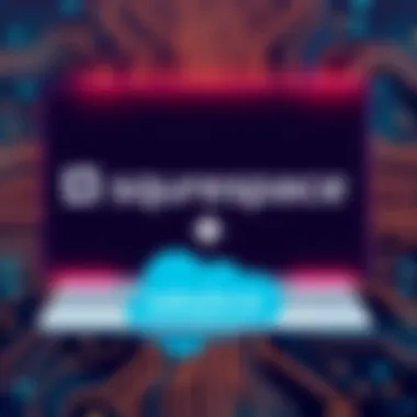 Squarespace and Salesforce Integration Visual representation of Squarespace and Salesforce logo integration