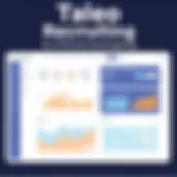 Visual representation of Taleo Recruiting dashboard interface showcasing detailed analytics.