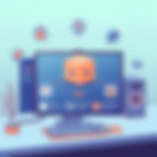 Illustration of Terabox interface showcasing features