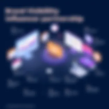 Brand Visibility through Influencer Partnerships An infographic showcasing brand visibility through influencer partnerships