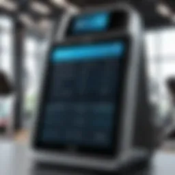 A sleek Point of Sale interface designed for gyms