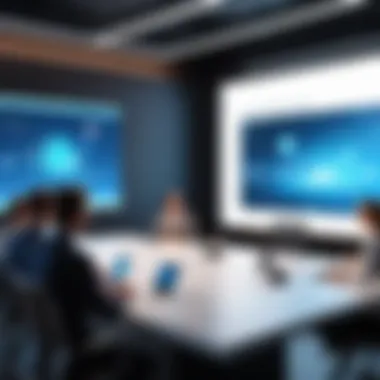 Engaging virtual meeting setup using Adobe Connect tools.