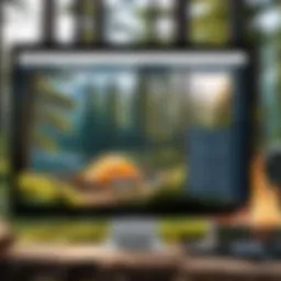 A seamless user interface of camping booking software