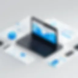 Illustration depicting mobile device management features