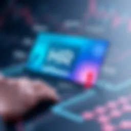 A digital interface showcasing HR software features