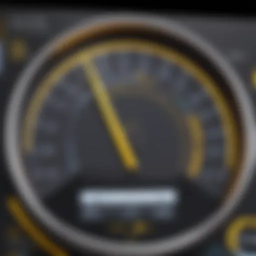 Visual representation of a Power BI gauge in action