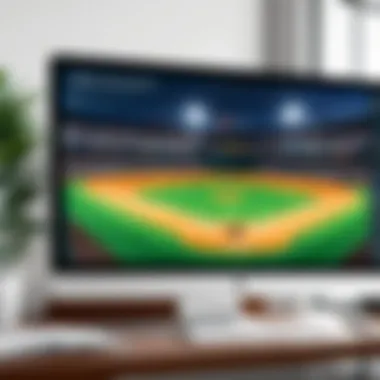 Dashboard of softball league management software showcasing key features