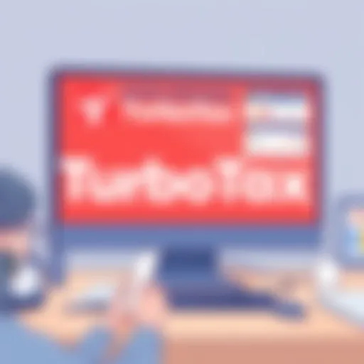 User interface of TurboTax showcasing its features