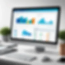 Illustration of integrated payroll software interface